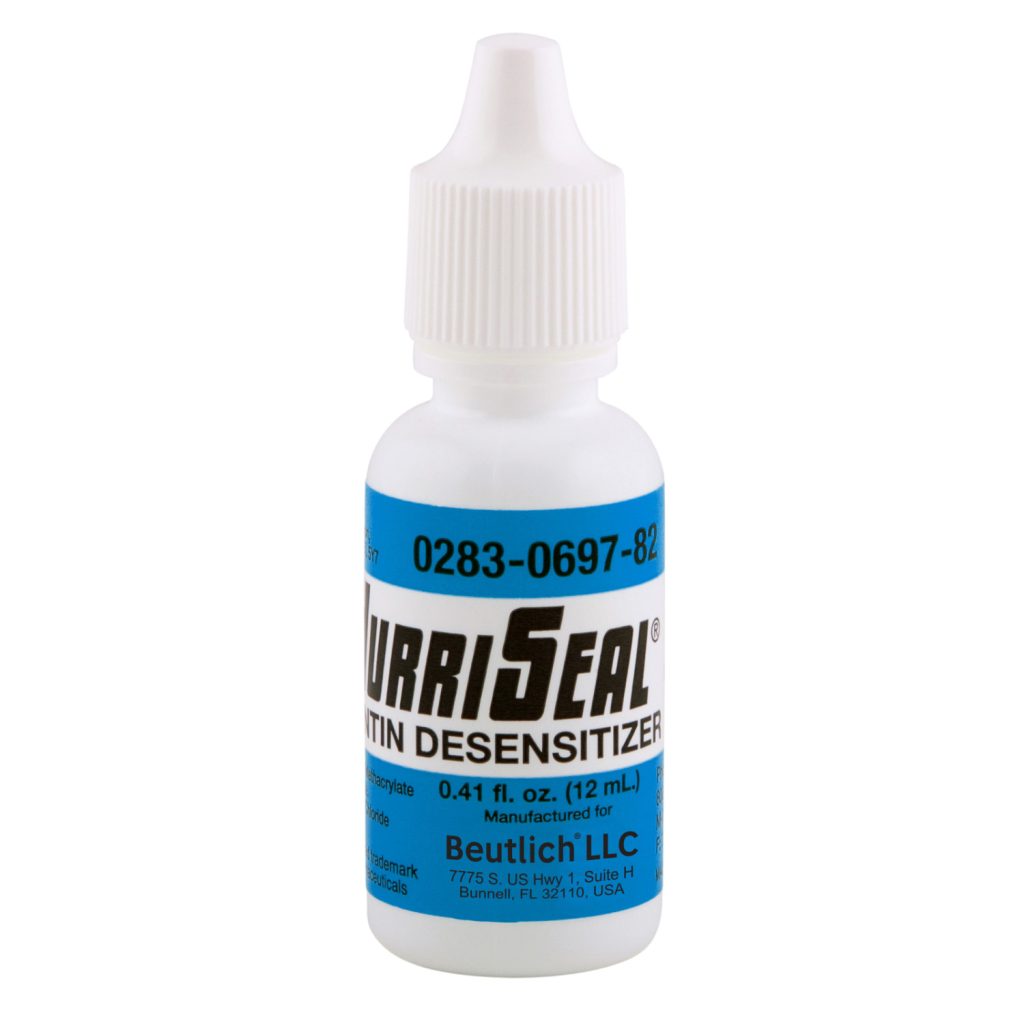 The product is HurriSeal Dentin Desensitizer, a dental product used to treat and prevent dentinal hypersensitivity.