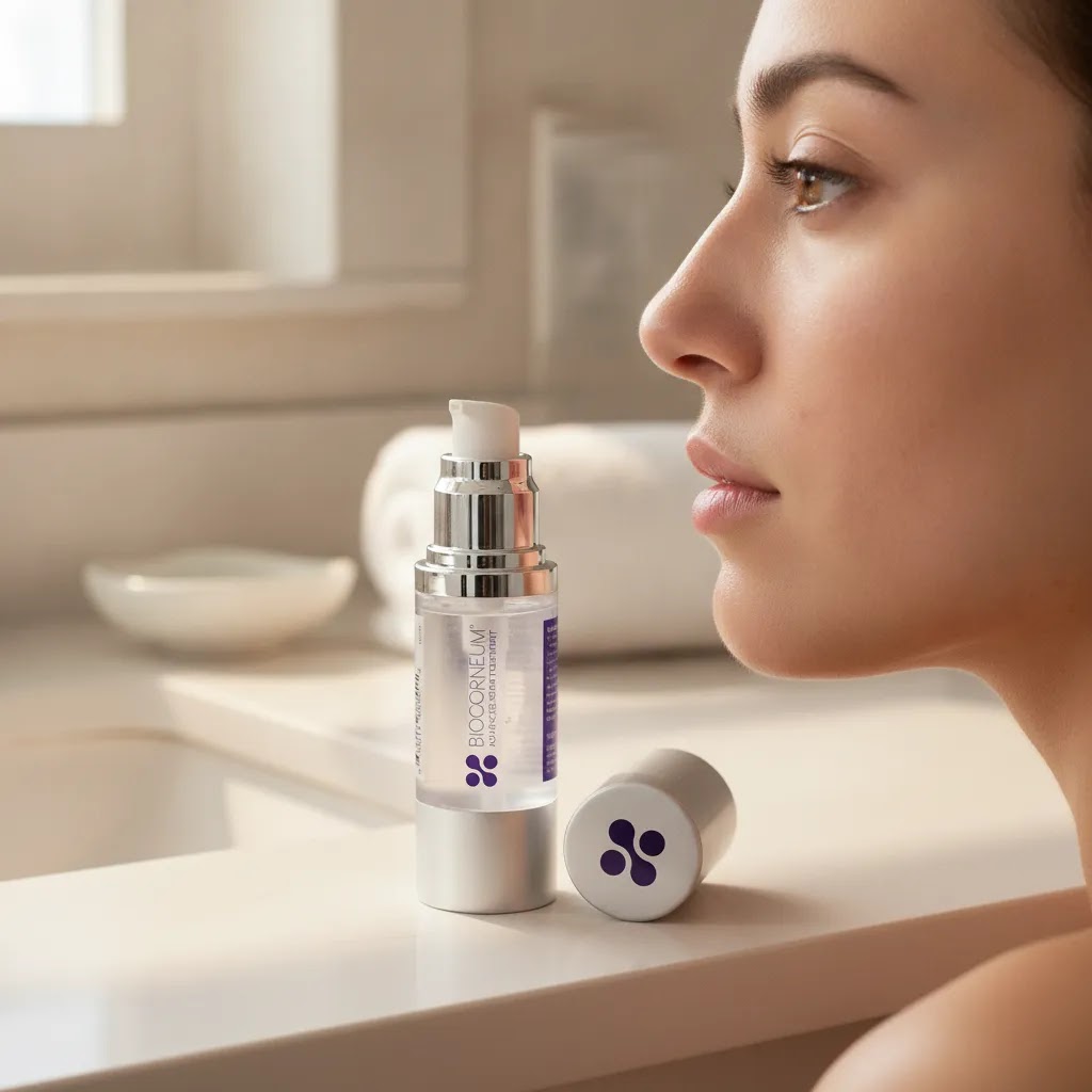 Acne scar cream skincare routine with professional scar gel and serum for post-acne marks and mild texture