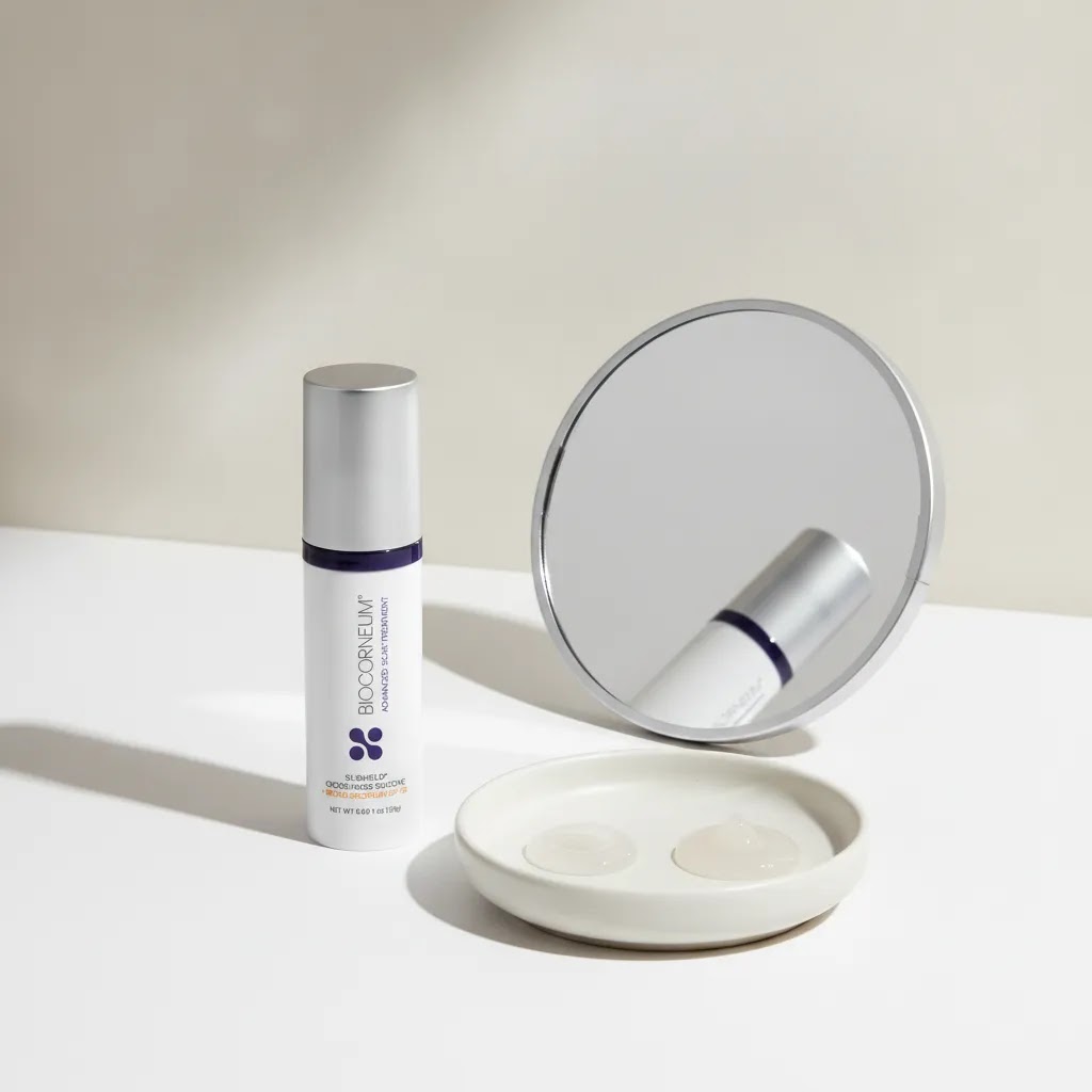 Atrophic vs hypertrophic different types of acne scars visual with BIOCORNEUM 10g