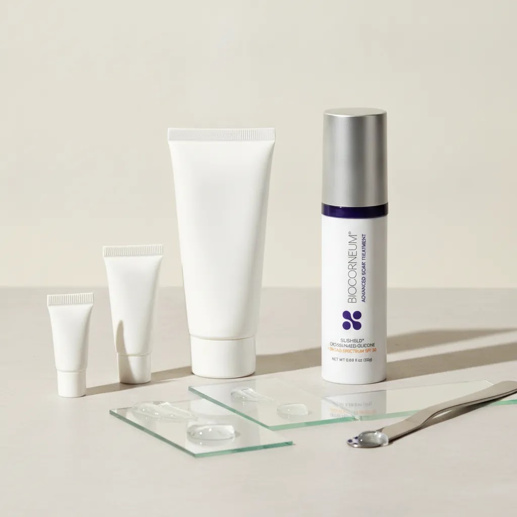 Best acne scar cream comparison featuring silicone scar gel tubes and clear gel textures