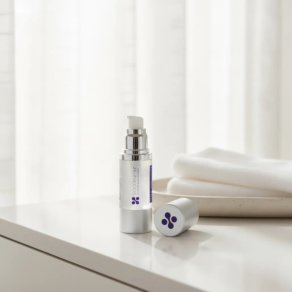 Biocorneum vs Silagen article image showing BIOCORNEUM 20g scar gel with SPF-focused clinical styling
