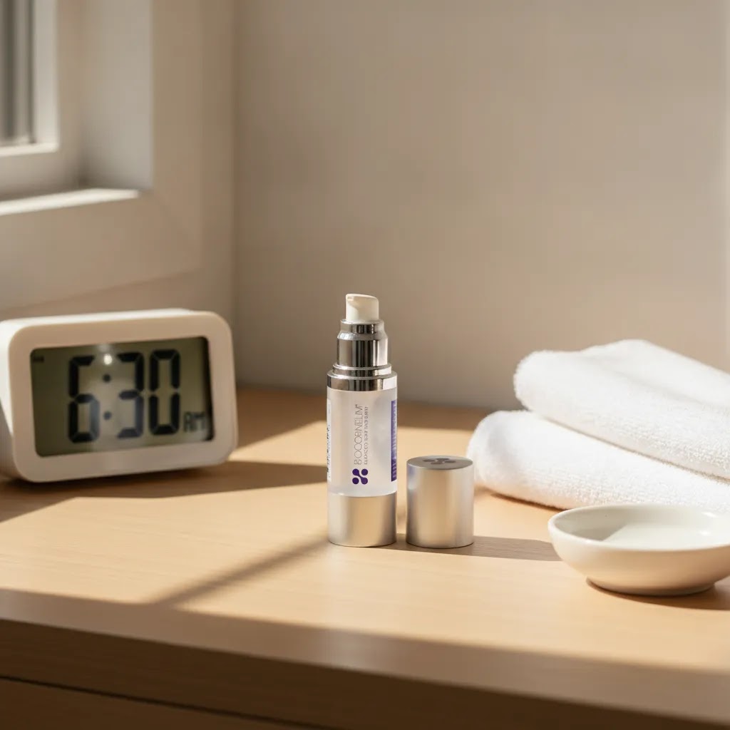 Mederma vs Biocorneum article image showing BIOCORNEUM scar gel in a daily routine setting
