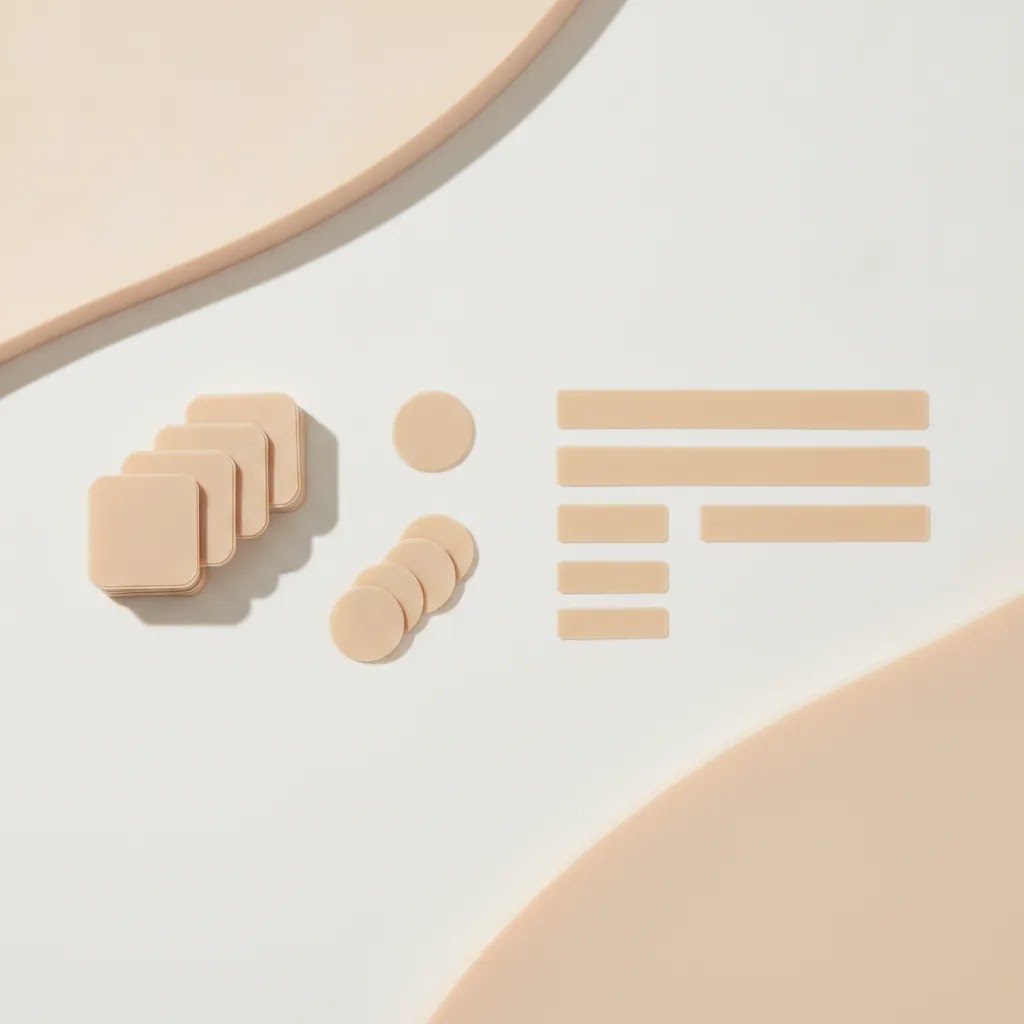 Biodermis scar sheets comparison of Epi Tabs and small strips for small linear scars