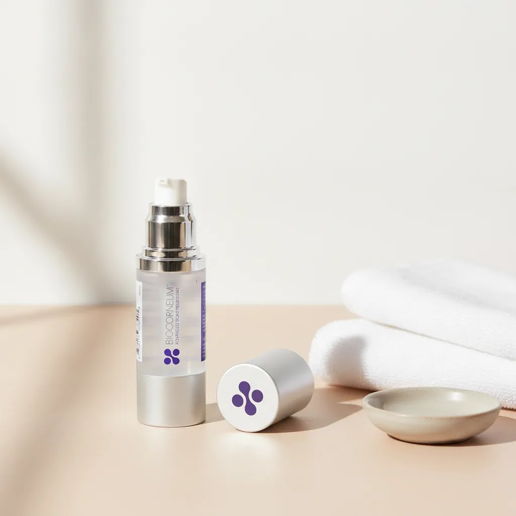 Biodermis scar gel BIOCORNEUM SiliSilk Advanced Scar Gel 30g on a clean clinical surface