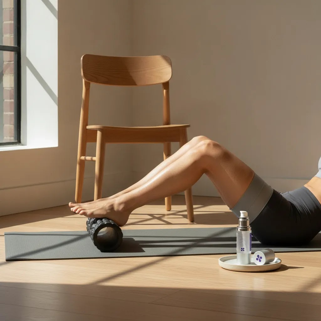 How to break up scar tissue in knee at home with gentle mobility and physical therapy inspired setup