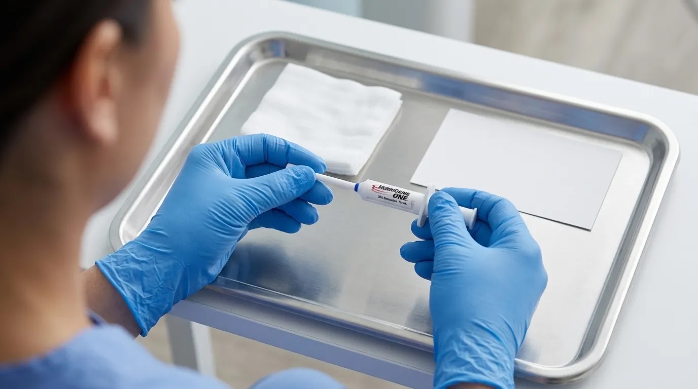 Single-use controlled-dose applicator supporting sustainable medical anesthesia protocols.